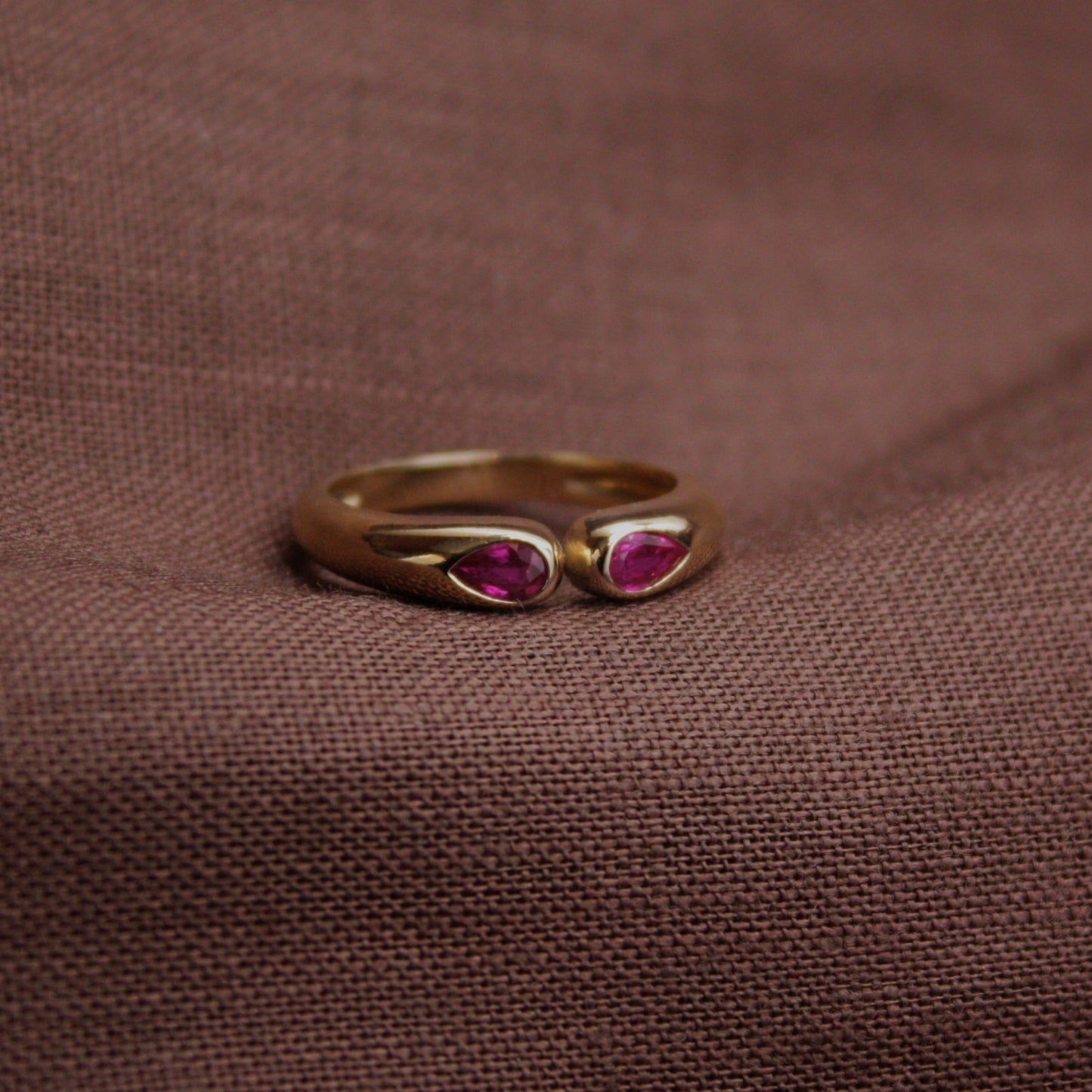 Double Pear Ring