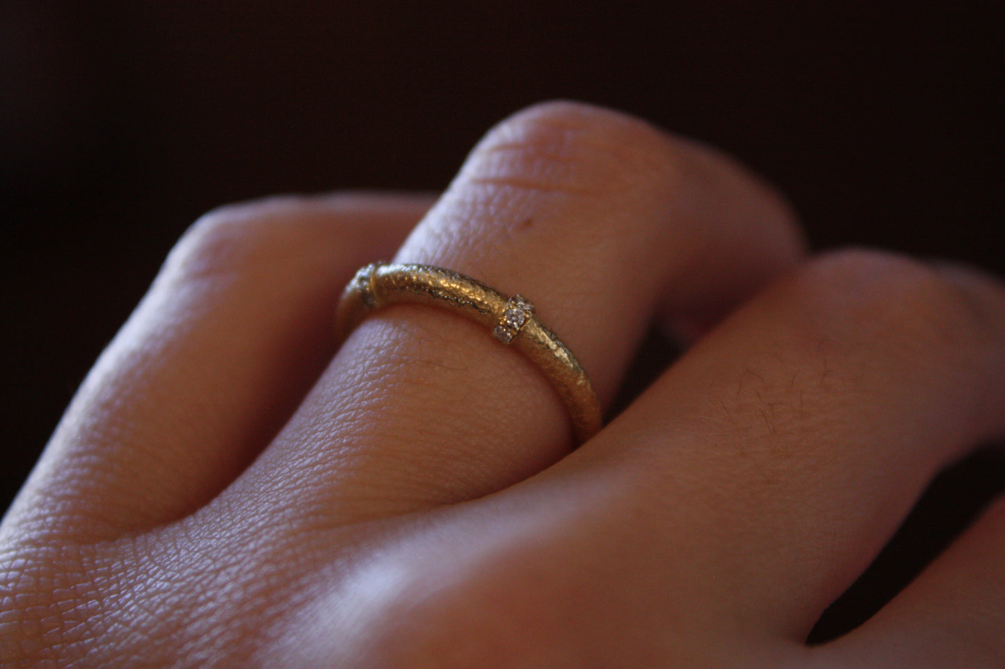 Textured Doublet Ring