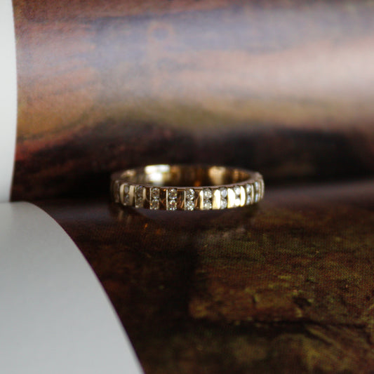 Half Eternity Diamond Channel Set Band